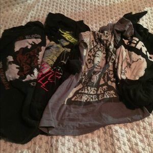 Band T-shirt bundle lot
